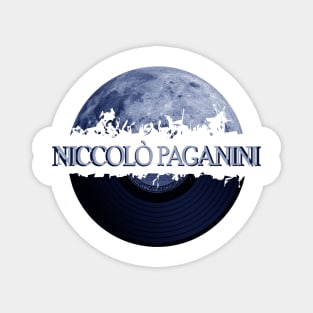 Niccolò Paganini blue moon vinyl Magnet