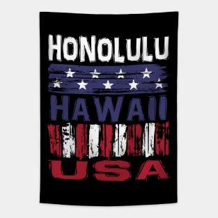 Honolulu Hawaii USA T-Shirt Tapestry