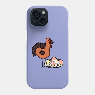 Thanksgiving Turkey with Easter Eggs Phone Case