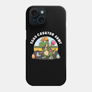 Eggscavator Shirt Dino Easter Egg Hunt Adventurer Design Phone Case