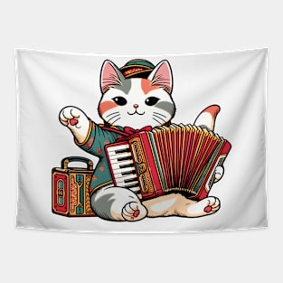 Tabby accordion Tapestry