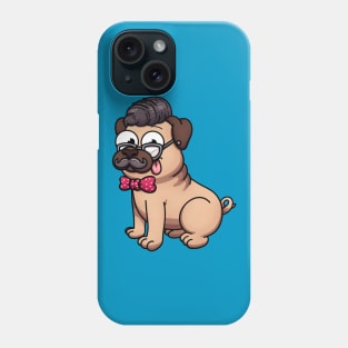 Cute Hipster Pug Phone Case