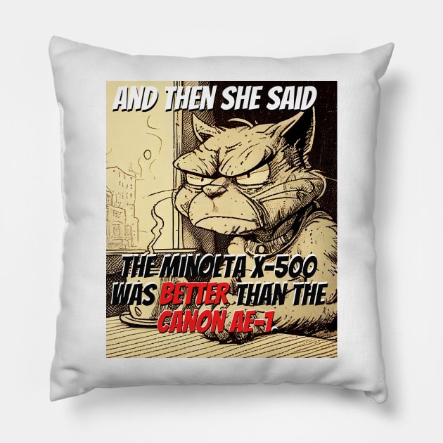 And Then She Said... Pillow by happymeld