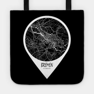 Bremen, Germany City Map - Travel Pin Tote