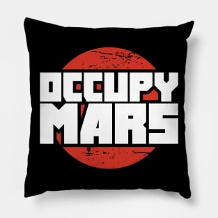 Space Travel Mission To The Planet Mars Pillow