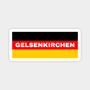 Gelsenkirchen City in German Flag Magnet