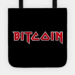 Bitcoin Iron Maiden Vintage 80s Metal Tote