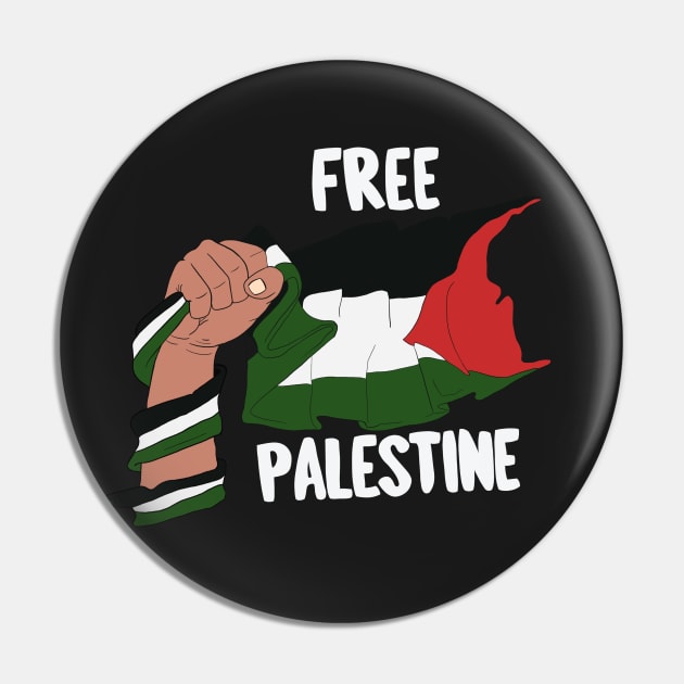 Free Palestine - I stand with Palestine Flag Pin by Ivanapcm