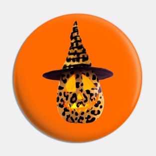 Leopard Skin Pumpkin Skin Pin