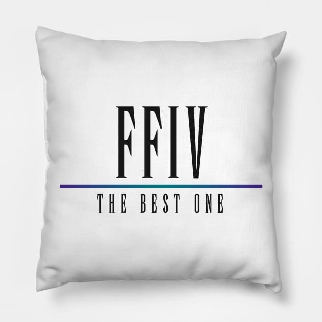 FFIV - The Best One Pillow by RyanJGillDesigns