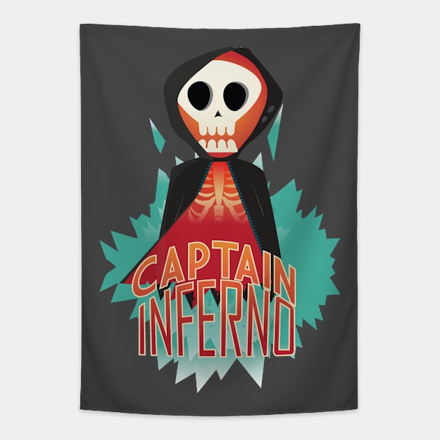 Captain Inferno Tapestry by muscetiner