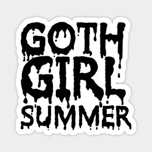 Goth Girl Summer Magnet