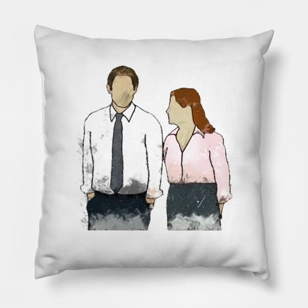 the office jim and pam love story Pillow by truefriend