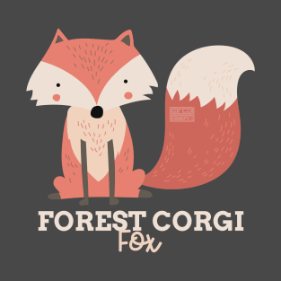 Funny Animal Name Meme Forest Corgi FOX T-Shirt