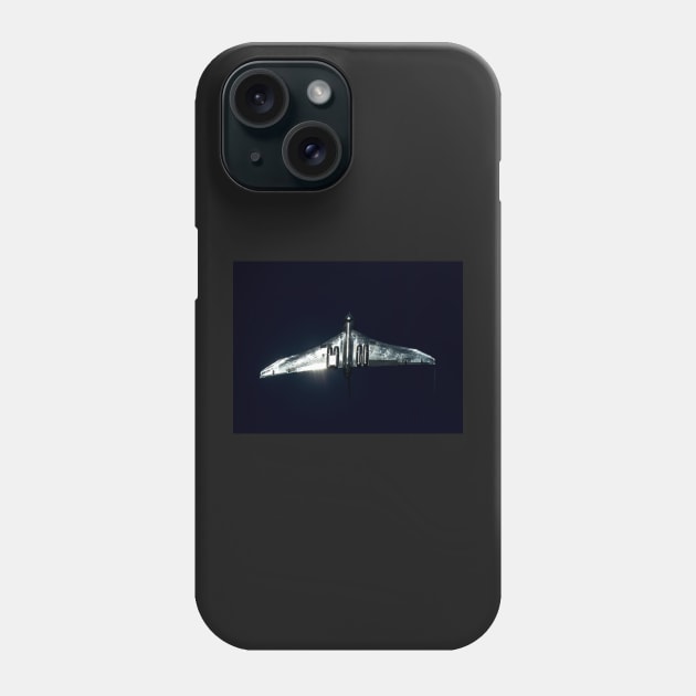 Vulcan XH558 glinting in the sun Phone Case by captureasecond