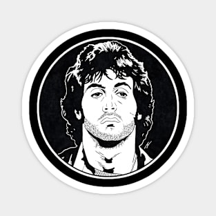 RAMBO - First Blood (Circle Black and White) Magnet