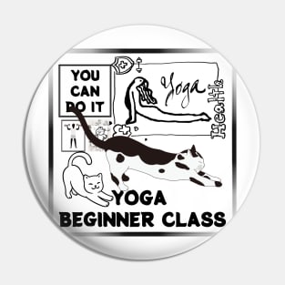 YOGA BEGINNER CLASS, HEALTH Pin