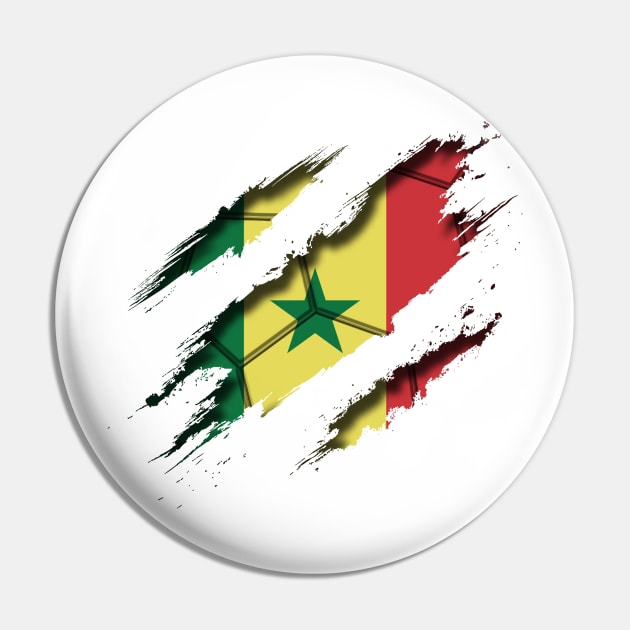 Senegal Football Pin by blackcheetah