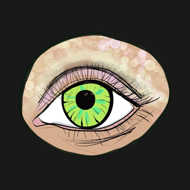 Green Eye Sticker by Jeraluna