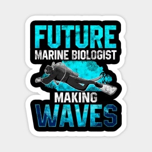 Future Marine Biologist Making Waves Pun Magnet