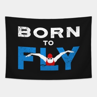 Born to Fly Womens Swimming Tapestry