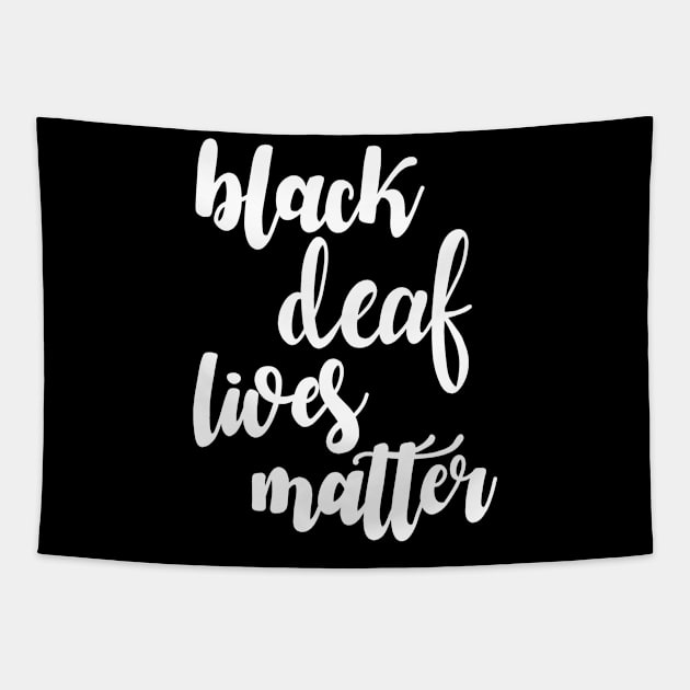 Black deaf lives matter Tapestry by valentinahramov