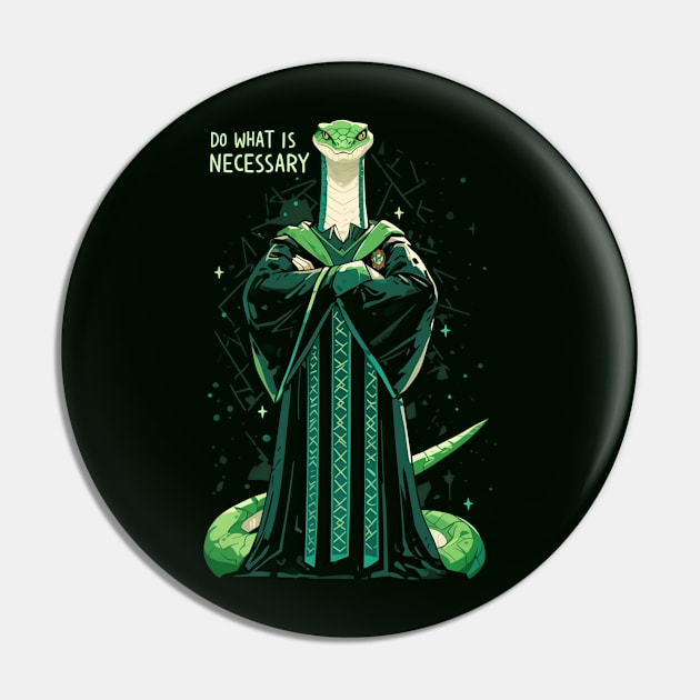 Do What Is Necessary - Mystical Serpent - Fantasy Pin by Fenay-Designs