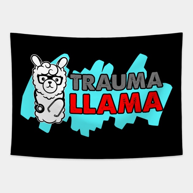 Llama Trauma Nurse Tapestry by swissles