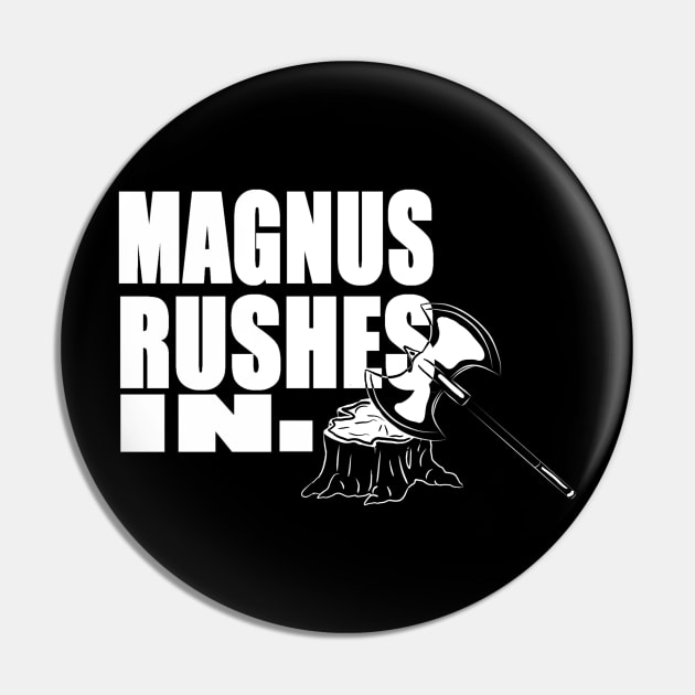 Magnus rushes in! Pin by SewCute