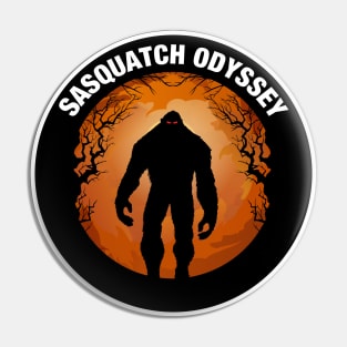 Sasquatch Odyssey Podcast - Original Logo w/ White Boarder Pin