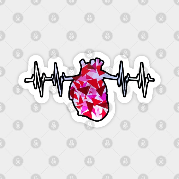 Heart Beats Magnet by That5280Lady