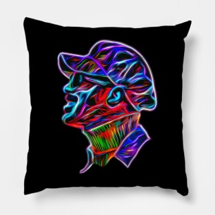 Stevie Wonder Colorful Pop Art Neon Style Pillow