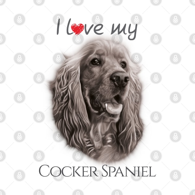 I love my Cocker Spaniel by GNDesign