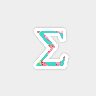 Sigma Watermelon Letter Magnet