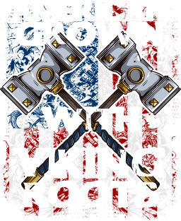 American Grown With Viking Roots Magnet