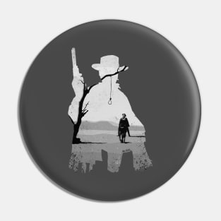 A Fistful of Dollars Collage Illustration Pin