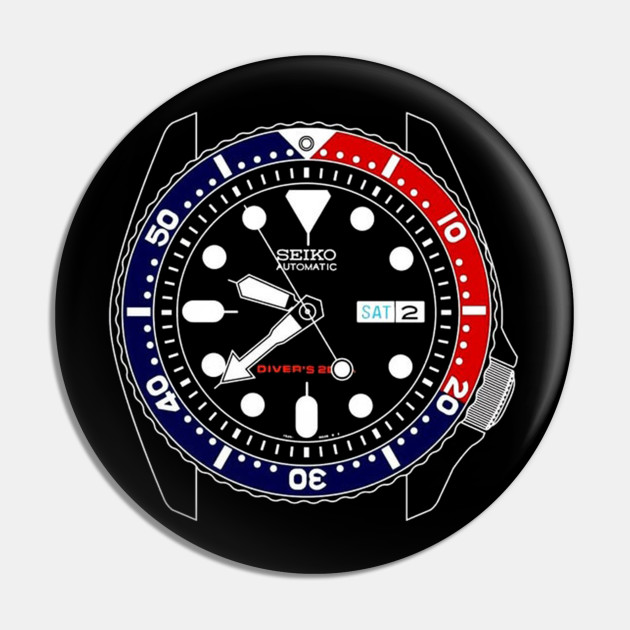 Seiko Pepsi Skx Automatic Watch - Seiko Skx007 - Pin | TeePublic