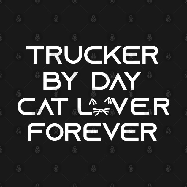 trucker cat lover by Elhisodesigns