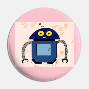 January Shorty Robot Pin