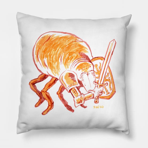 Flea Knight Pillow by CoolCharacters
