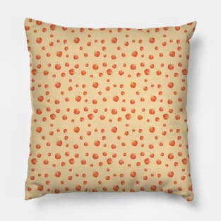 Peach Fruit Pattern Print Pillow