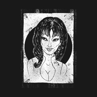 Astro Zombies Tura Satana (White Print) T-Shirt