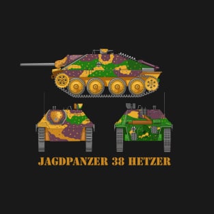 Hetzer Jagdpanzer 38 German WW2 Tank Destroyer Gifts T-Shirt