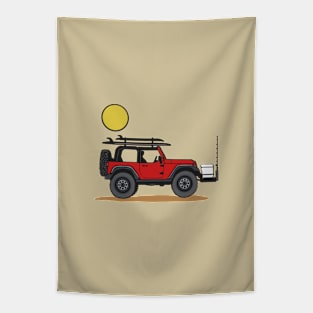 Beach Wrangler Tapestry