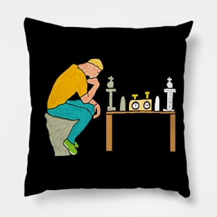 The Chess Player Pillow