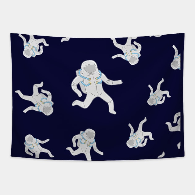 astronout pattern Tapestry by keluargaplastik