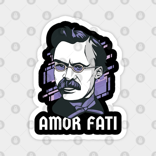 Amor Fati Design for a Philosopher Magnet by NeverTry