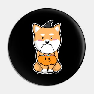 Dog - Trick or Treat Pin