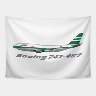 Cathay Pacific 747-400 Lettuce Leaf Livery Design Tapestry