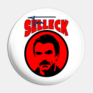 Tom Selleck Red Vintage Pin